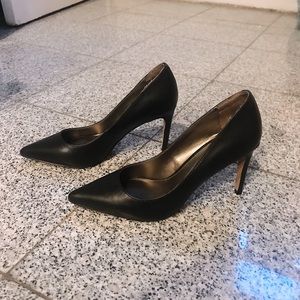 Essential Black Leather Heels
